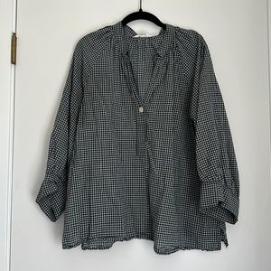 Toast UK Plaid Cotton Easy Shirt
